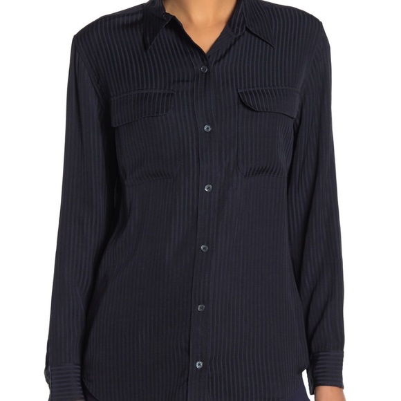 Equipment Signature Stripe Button Down Shirt - Picture 15 of 16